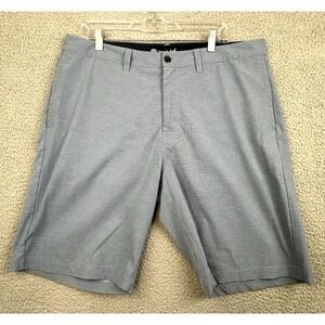 Travis Matthew Beck Golf Shorts Mens Size 36 Blue Striped Performance